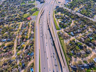 SH 121/183 between Brown Trail and Bedford Rd. looking east