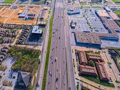 SH 183 between Westpark Way and Industrial Blvd. (FM 157) looking east