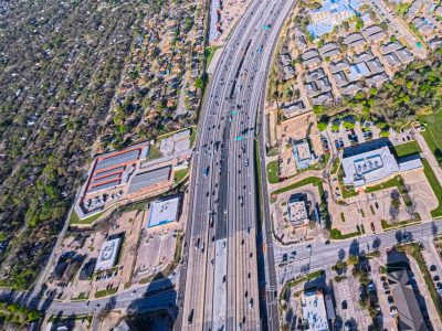 SH 121/183 at Forest Ridge Dr. looking west