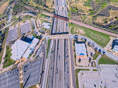 I-820 between Denton Hwy. 377 and Haltom Rd. looking west