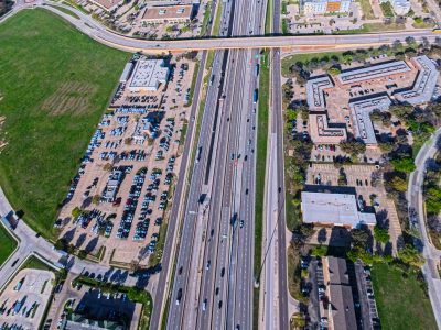 I-820 at Riverside Dr. looking west