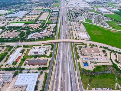 I-820 at Riverside Dr. looking east