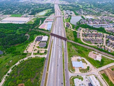 I-820 between Haltom Rd. and Denton Hwy. 377 looking east