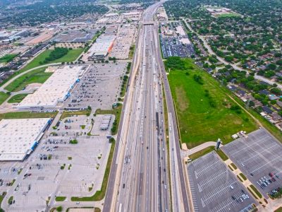 I-820 between Iron Horse Blvd. and Rufe Snow Dr. looking east
