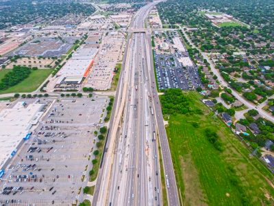 I-820 between Iron Horse Blvd. and Rufe Snow Dr. looking east