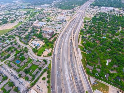 SH 121/183 between Bedford Euless Rd. and Precinct Line Rd. looking east