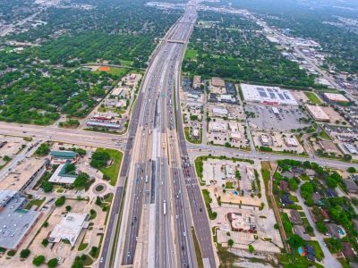 SH121/183 at Precinct Line Rd. looking east