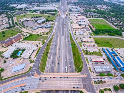 SH 183 between Westpark Way and Industrial Blvd. (FM 157) looking east