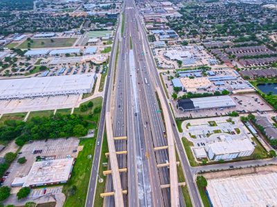 SH 183 between Westpark Way and Industrial Blvd. (FM 157) looking east
