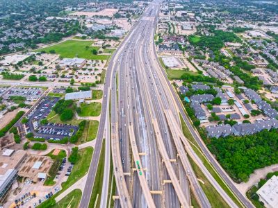 SH 121/183 just west of the SH 121/183 split looking west