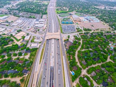 SH 121/183 at Brown Trail looking west