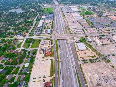 I-820 at Rufe Snow Dr. looking west