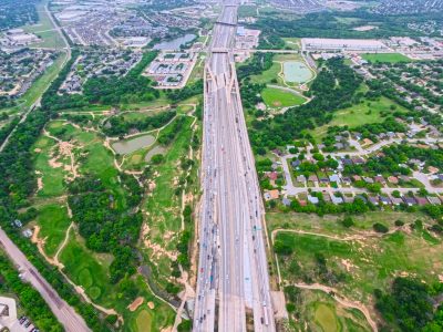 I-820 between Iron Horse Blvd. and Denton Hwy. 377 looking west