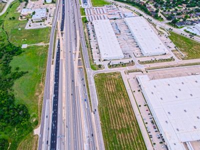 I-820 between Beach St. and Haltom Rd. looking east