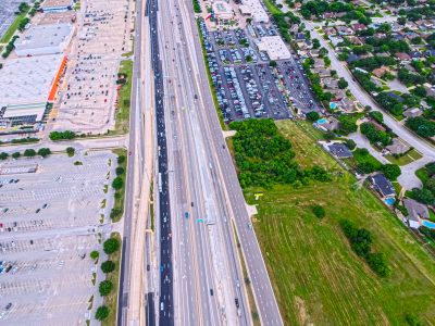 I-820 between Iron Horse Blvd. and Rufe Snow Dr. looking east