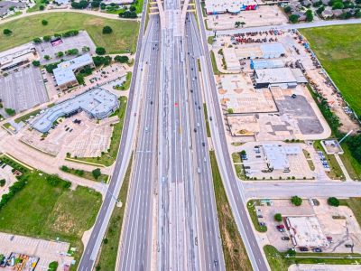 SH 183 between Westpark Way and Industrial Blvd. (FM 157) looking east