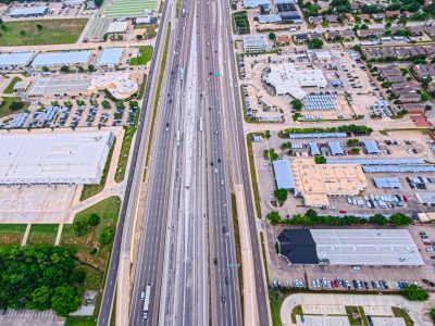 SH 183 between Westpark Way and Industrial Blvd. (FM 157) looking east