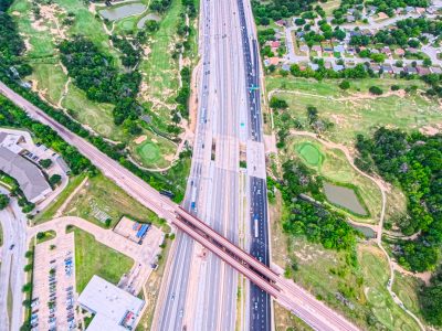 I-820 between Iron Horse Blvd. and Denton Hwy. 377 looking west