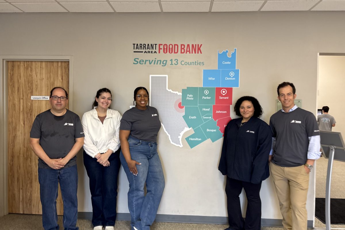 TEXpress Lanes employees volunteer at the Tarrant Area Food Bank, June 2026.