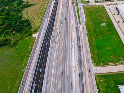 I-820 between Beach St. and Haltom Rd. looking east
