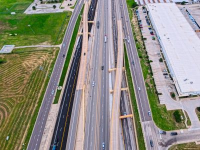 I-820 between Beach St. and Haltom Rd. looking east
