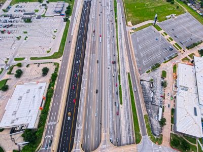 I-820 between Iron Horse Blvd. and Rufe Snow Dr. looking east