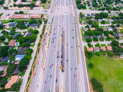 SH 121/183 at Norwood Dr. looking east