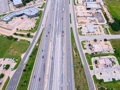 SH 183 between Westpark Way and Industrial Blvd. (FM 157) looking east