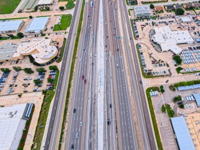 SH 183 between Westpark Way and Industrial Blvd. (FM 157) looking east