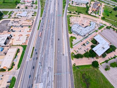 SH 183 between Westpark Way and Industrial Blvd. (FM 157) looking west