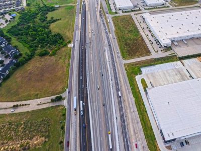 I-820 between Beach St. and Haltom Rd. looking east