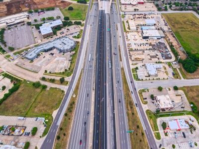 SH 183 between Westpark Way and Industrial Blvd. (FM 157) looking east