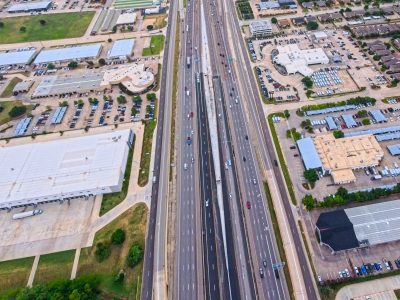 SH 183 between Westpark Way and Industrial Blvd. (FM 157) looking east