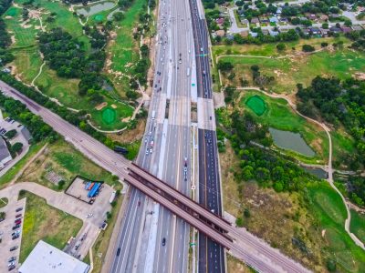 I-820 between Iron Horse Blvd. and Denton Hwy. 377 looking west