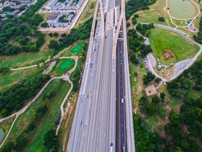 I-820 between Denton Hwy. 377 and Haltom Rd. looking west