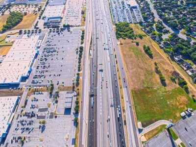 I-820 between Iron Horse Blvd. and Rufe Snow Dr. looking east