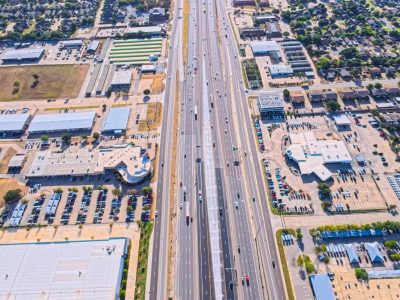 SH 183 between Westpark Way and Industrial Blvd. (FM 157) looking east
