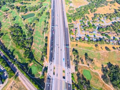 I-820 between Iron Horse Blvd. and Denton Hwy. 377 looking west