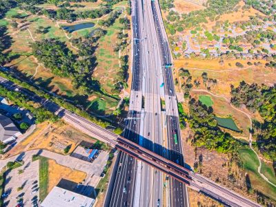 I-820 between Iron Horse Blvd. and Denton Hwy. 377 looking west